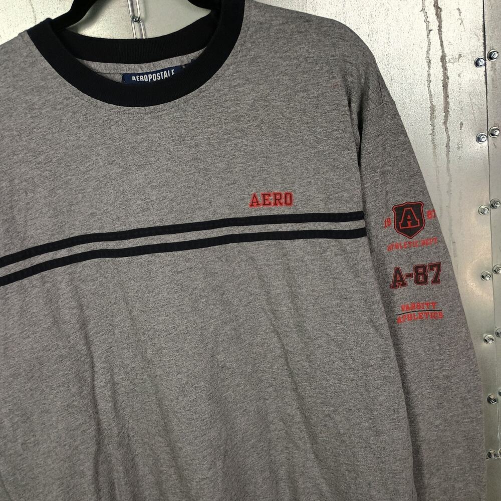 Aeropostale Vintage Y2K Grunge Long Sleeve Shirt Medium Surf Skate 90s Striped